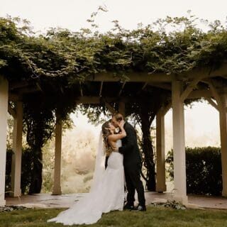 Outdoor ceremony at PNW wedding